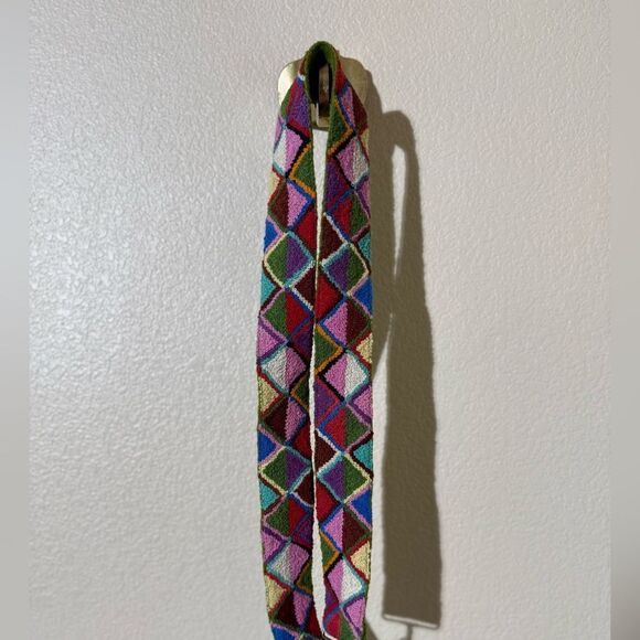 Jenny Krauss Geometric Multicolor Bag Strap - Picture 1 of 6